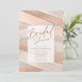 Boho Minimale Bridal Shower-uitnodiging Kaart (Staand voorkant)