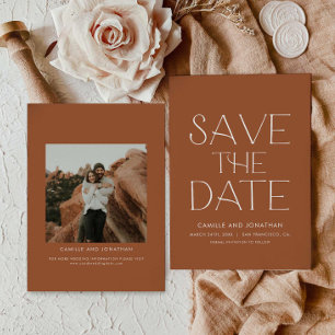 Boho minimale foto Bewaar de datum Save The Date
