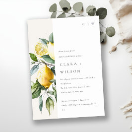 Boho minimale gele citroen tuin koppels douche kaart