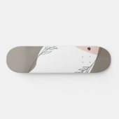 Boho Minimalist Abstract Persoonlijk Skateboard (Horizontaal)