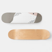 Boho Minimalist Abstract Persoonlijk Skateboard (Horizontaal)