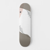 Boho Minimalist Abstract Persoonlijk Skateboard (Voorkant)
