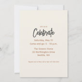 Boho Minimalist Afstuderen Foto Aankondiging Kaart (Achterkant)