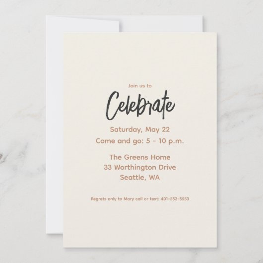 Boho Minimalist Afstuderen Foto Aankondiging Kaart (Achterkant)