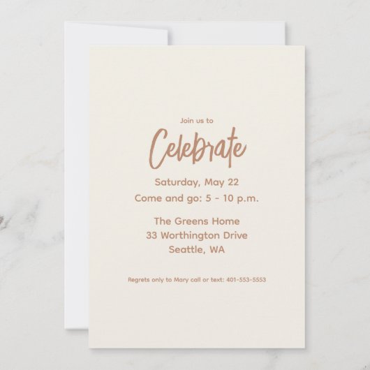 Boho Minimalist Afstuderen Foto Aankondiging Kaart (Achterkant)