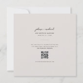 Boho minimalist Bewaar de datum aankondiging Kaart (Achterkant)