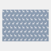 Boho Minimalist Blue Christmas Winter Modern Boys Inpakpapier Vel (Voorkant)