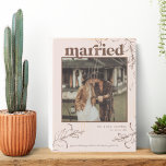 Boho Minimalist Botanical Terracotta Wedding Photo Houten Kist Print<br><div class="desc">Met een minimalistische florale lijnkunst die je favoriete foto maakt. Voeg je eigen foto's en tekst toe voor een mooi, uniek geschenk. Een speciale manier om je relatie te eren! Altijd een hit, ongeacht de ontvanger. Koop vandaag voor dat extra speciale cadeau! We kunnen je een op expertise gericht geschenk...</div>