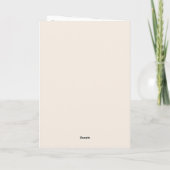 Boho minimalist Botanicals Terracotta Wedding Bedankkaart (Achterkant)