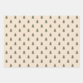 Boho Minimalist Christmas Winter Neutral Modern Inpakpapier Vel (Voorkant 3)