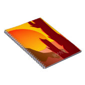 BOHO MINIMALIST DESERT SUNSET GRAFISCH NOTITIEBOEK (Rechterzijde)
