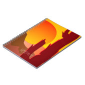 BOHO MINIMALIST DESERT SUNSET GRAFISCH NOTITIEBOEK (Linkerzijde)