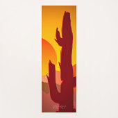 BOHO MINIMALIST DESERT SUNSET GRAFISCH YOGAMAT (Voorkant)
