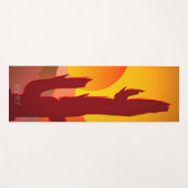 BOHO MINIMALIST DESERT SUNSET GRAFISCH YOGAMAT (Voorkant (horizontaal))