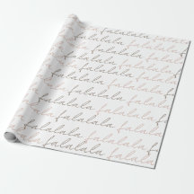 Boho Minimalist Falala Roze papierbladen pakken