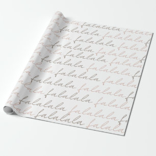 Boho Minimalist Falala Roze papierbladen pakken Cadeaupapier