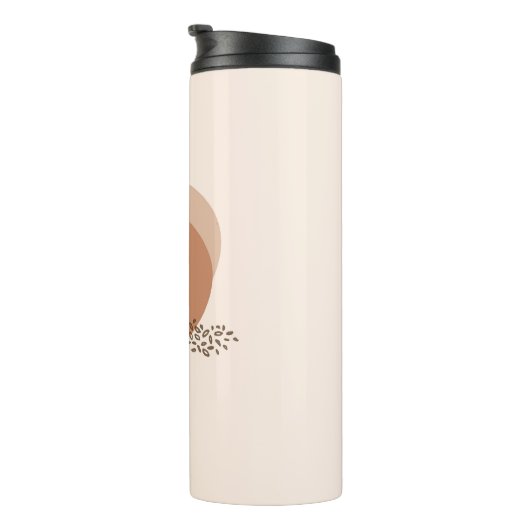 Boho minimalist | Gepersonaliseerd Thermosbeker (Geroteerd rechts)