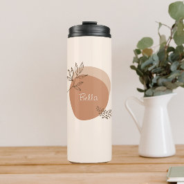 Boho minimalist | Gepersonaliseerd Thermosbeker