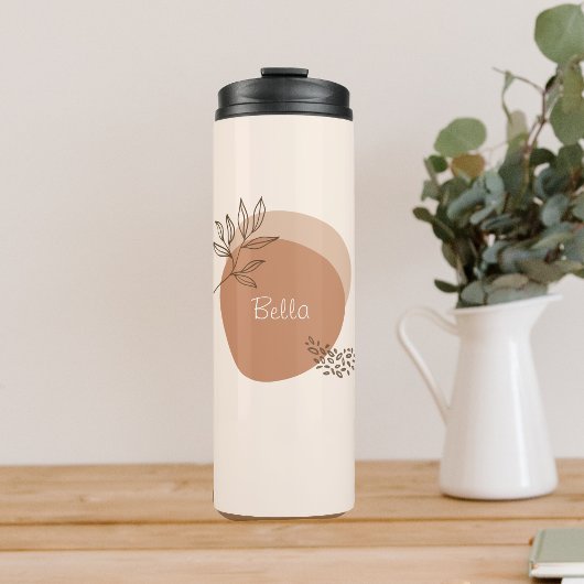 Boho minimalist | Gepersonaliseerd Thermosbeker