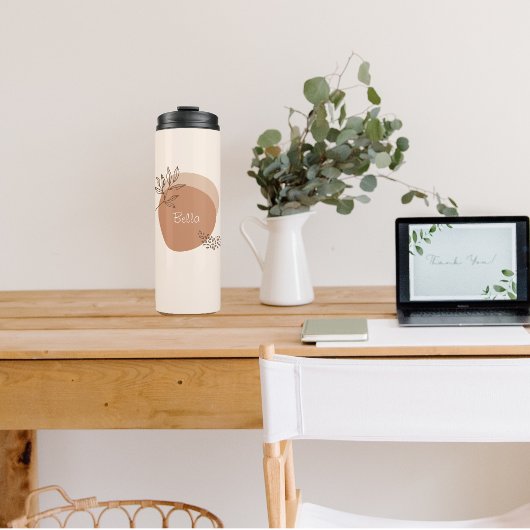 Boho minimalist | Gepersonaliseerd Thermosbeker