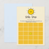 Boho Minimalist Here Comes The Son Baby Bingo spel Kaart (Voorkant / Achterkant)