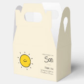 Boho Minimalist Here Comes The Sun Baby shower Bedankdoosjes (Geopend)