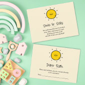 Boho minimalist, hier komt het Son Baby shower Informatiekaartje