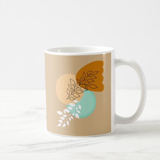 BOHO MINIMALIST LEAVES KOFFIEMOK (Rechts)