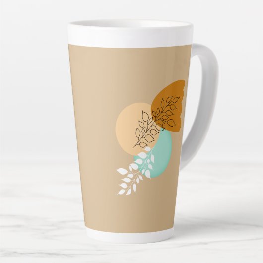 BOHO MINIMALIST LEAVES LATTE MOK (Rechterhoek)