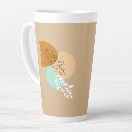 BOHO MINIMALIST LEAVES LATTE MOK (Linkerhoek)