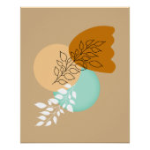 BOHO MINIMALIST LEAVES PERFECT POSTER (Voorkant)