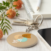 BOHO MINIMALIST LEAVES SLEUTELHANGER (Zijkant)