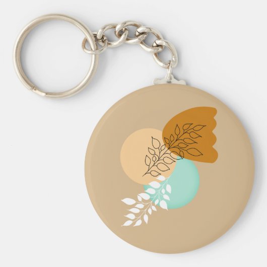 BOHO MINIMALIST LEAVES SLEUTELHANGER (Voorkant)