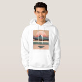 Boho Minimalist Mountain Escape T-shirt (Voorkant volledig)