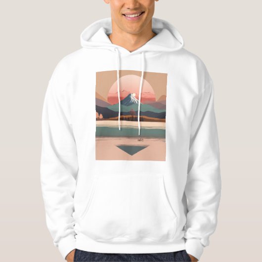 Boho Minimalist Mountain Escape T-shirt (Voorkant)