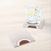 Boho Minimalist Sun Kartonnen Onderzetters (Insitu)