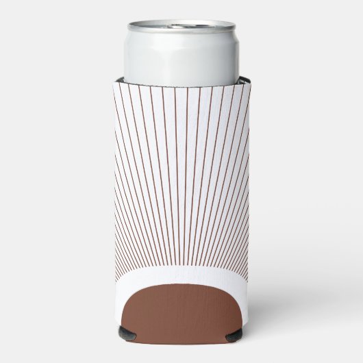 Boho Minimalist Sun Seltzer Blikjeskoeler (Seltzer Voorkant)