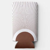 Boho Minimalist Sun Seltzer Blikjeskoeler (Achterkant)