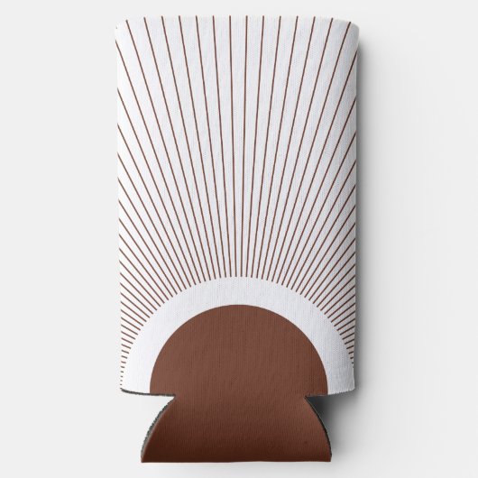 Boho Minimalist Sun Seltzer Blikjeskoeler (Achterkant)