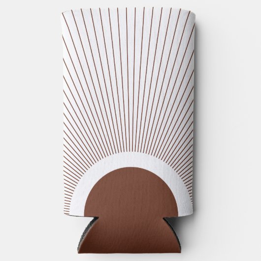 Boho Minimalist Sun Seltzer Blikjeskoeler (Voorkant)