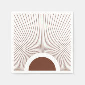 Boho Minimalist Sun Servet (Voorkant)