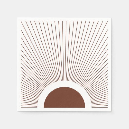 Boho Minimalist Sun Servet (Voorkant)