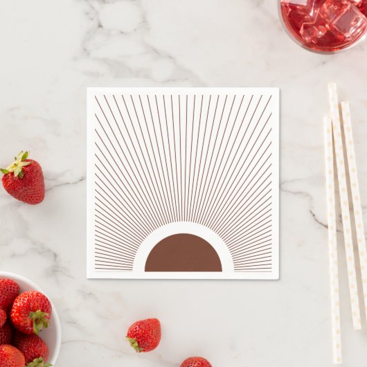 Boho Minimalist Sun Servet (Insitu)