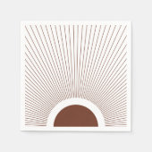 Boho Minimalist Sun Servet (Voorkant)