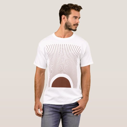 Boho Minimalist Sun T-shirt (Voorkant volledig)