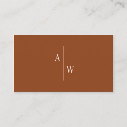 Boho minimalist Weddenschappen Plaatskaartje (Achterkant)