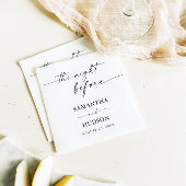 Boho Minimalist Wedding Cocktail Paper Servet