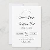 Boho minimalist Wedding Kaart (Voorkant)