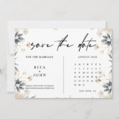 Boho Minimalist Wedding Save The Date Kaart (Voorkant)