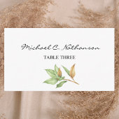 Boho Minimalist Wedding Table Number Kaart